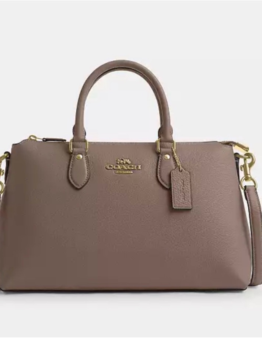 Coach Georgia Leather Satchel with Gold Hardware. NWT